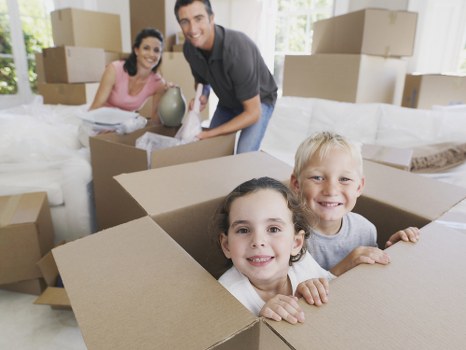 House movers assisting a Barbican apartment move near the estate