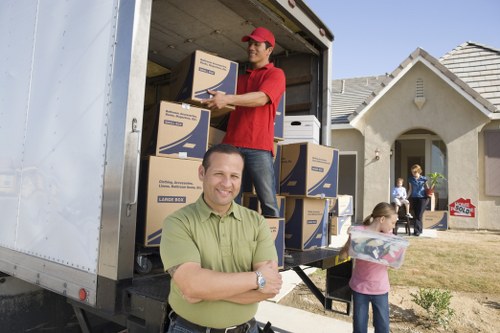 Moving team handling apartment removals in Barbican