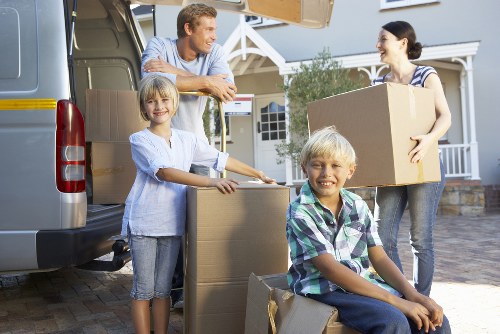 Local removal van helping with a move around Barbican and nearby central London