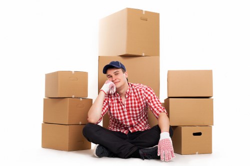 Moving day logistics for house removals around Barbican and the City